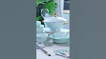 Would you like to own a set of celadon tableware? #celadoner #celadon #longquanceladon