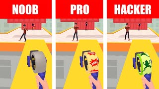 NOOB vs PRO vs HACKER || Tape Thrower - Stickers Gun screenshot 5
