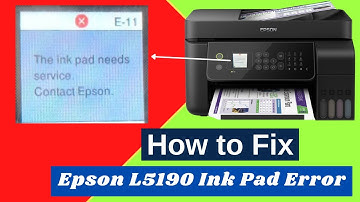 Epson L5190 Adjustment Program Free Download - e11 error - [January 2024]