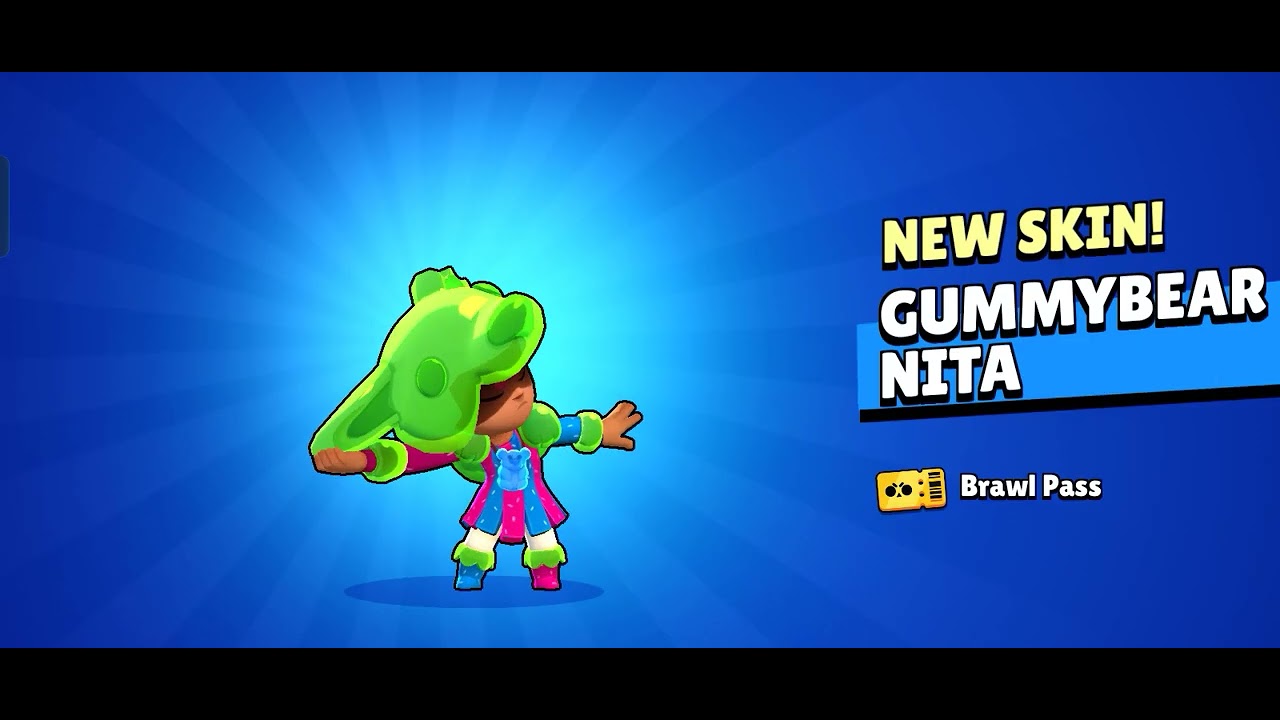 Unlocking Gummy Bear Nita From The Brawl Pass Youtube