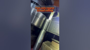 Two-axis coarse thread rolling #thread#threadrollingmachine#threadrollingwheel#machine#threadmachine