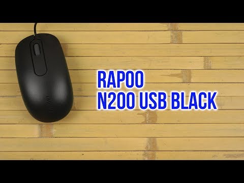 Распаковка Rapoo N200 USB Black