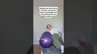 A peanut ball will speed up your labour and reduce the risks. Check out my next video for poisitions