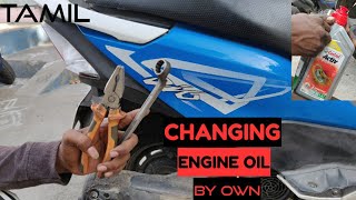 How to change honda dio engine oil || manually || gear oil