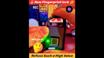 Fingerprint padlock swing panel 🔒🔐 Wait For End 🙏 #shorts #reels #trending #padlock