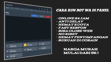 CARA RUN BOT WA DI PANEL ON 24 JAM || NO DELAY || HEMAT KUOTA