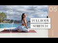 5 min stretch  reconnect with your body and mind  guided by angie