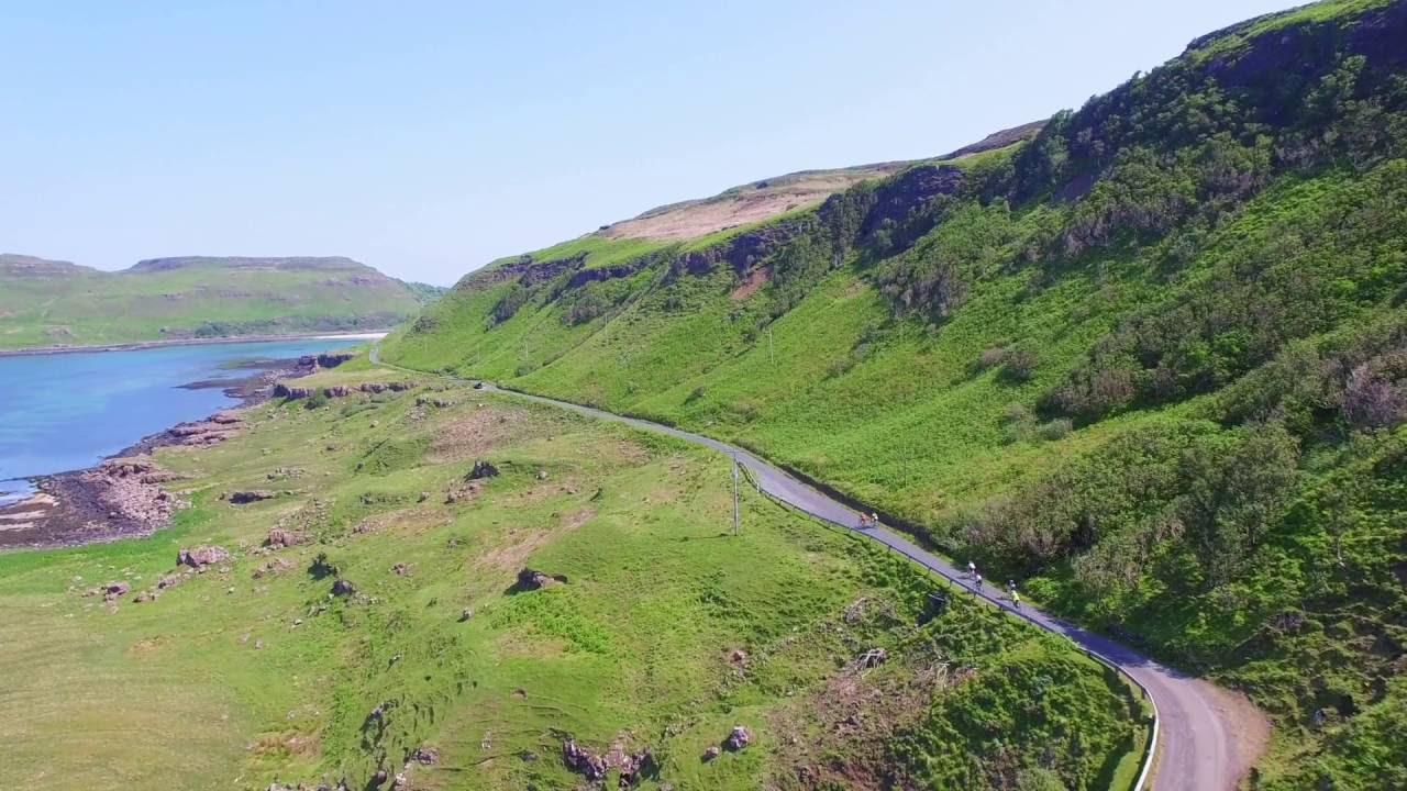 Isle of Mull Cycle Sportive from a Drone
