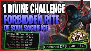 BUFFED Assassin! Forbidden Rite of Soul Sacrifice Assassin - 1 Divine Challenge | Path of Exile 3.29