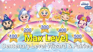 Disney Emoji Blitz Max Level - Centenary Level Wizard and Fairies from Missions