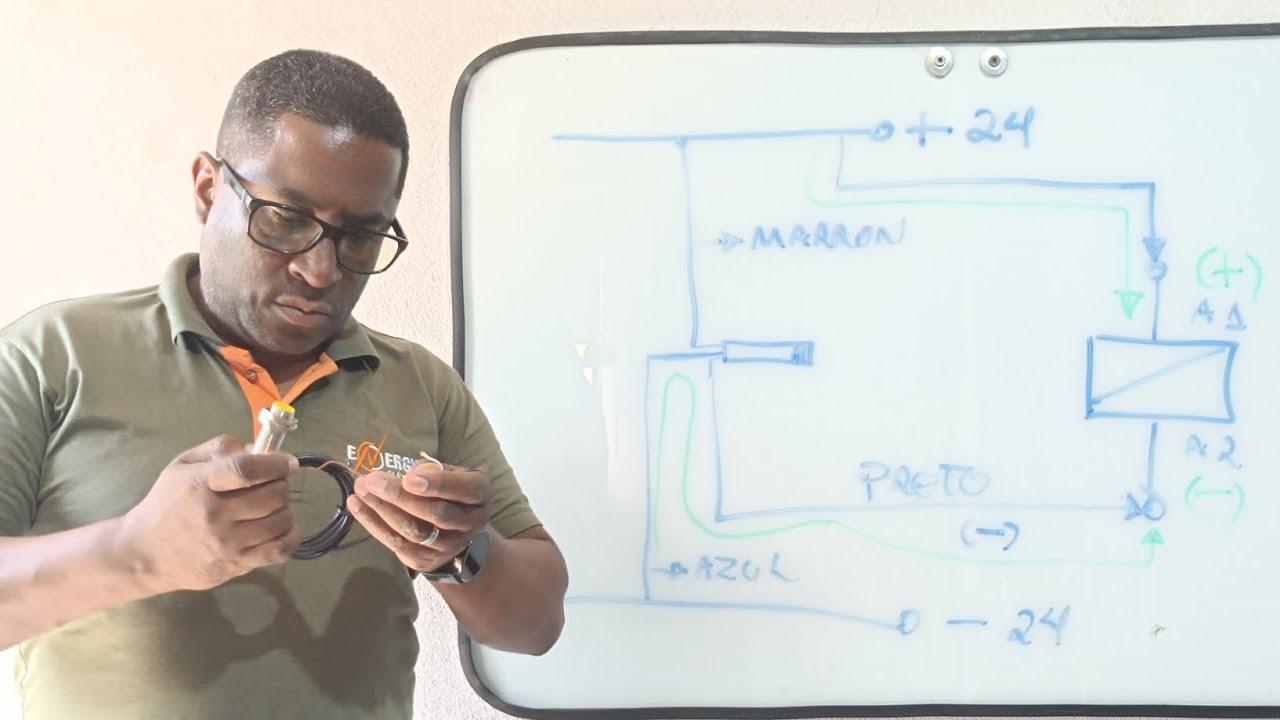 Sensor indutivo 3 fios NPN - Zero volt? - YouTube