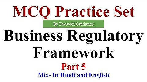 5| Business Regulatory Framework mcq, business regulatory framework mcq lucknow university, lu exam