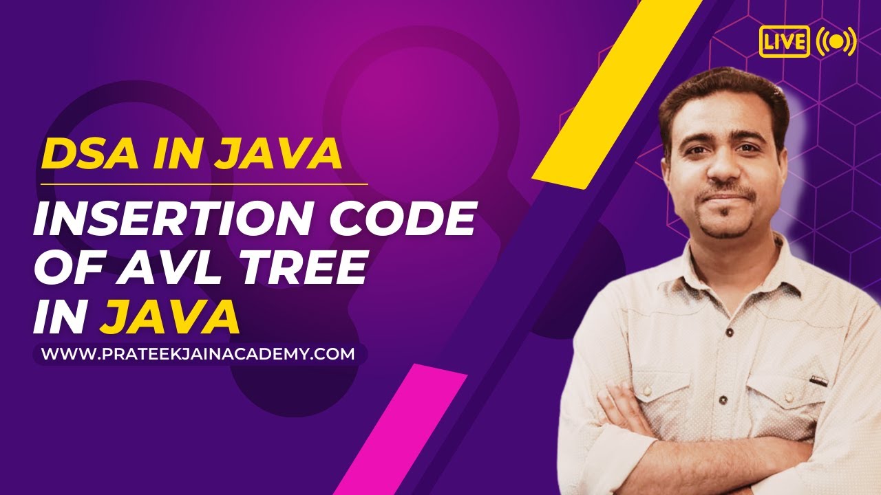 Lecture 31 insertion in avl tree code in java youtube