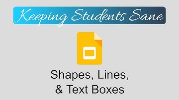 Google Slides - Shapes Lines & Text Boxes - For Students
