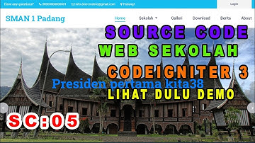 Source Code Web Sekolah Codeigniter 3