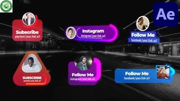 ae project file Subscribe  Follow Me Lower Thirds -Video World  ||After Effect Free Project Download