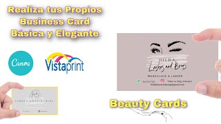 Crea tu Tarjeta de PRESENTACIÓN para negocio a tan solo $28 con *CANVA *VISTAPRINT |Business Card