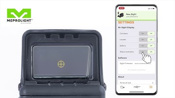 How to toggle the on screen data on Mepro Foresight™