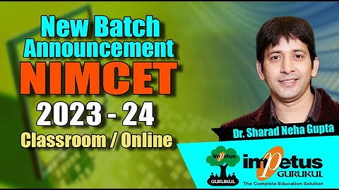 NIMCET 2023/24 New Batch | NIMCET Online | NIMCET Classroom | NIMCET Impetus Gurukul