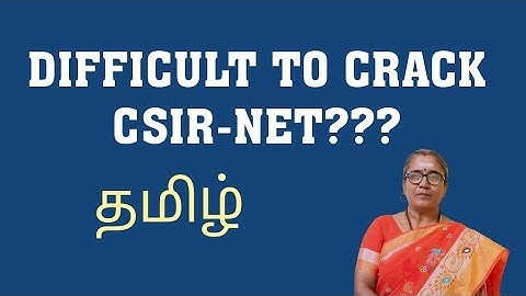 PREPARATION TIPS -EXAM STRATEGY-EXAM PATTERN -CSIR NET-MATHS -ONLINE CLASSES-TAMIL #csirnetmaths
