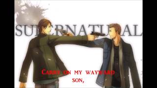 Carry On Wayward Son nightcore with lyrics