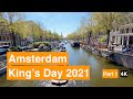 This is WHAT HAPPENED on KINGSDAY in Amsterdam 2021 - Part 1 Travel Tour 4K | Koningsdag | ASMR