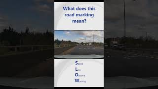 What does this road marking mean?