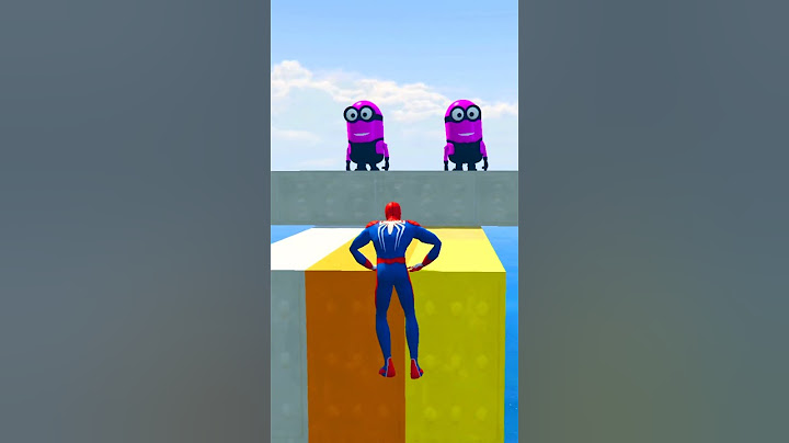 GTA 5 Epic Ragdolls | Spider Man vs PINK Minions jumps\fails EP.404 #gta #shorts #spiderman