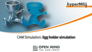CAM simulation: Eggholder from Alessi - programmed by hyperMILL