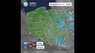 Prognoza godzinowa opadu i zachmurzenia na 2 dni (ICON 2.5) #ostrzeżenia  #imgw  #ostrzeżenia  #news