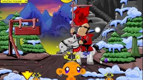 Monkey Go Happy Ninjas 3 Walkthrough - PencilKids ( Flash Game )