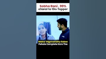 99% in Class 10 🔥 | CBSE National Topper 🙌🏻 #shorts #esaral #class10 #viral