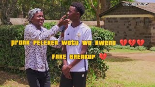 PRANK PELEKEA watu wa kwenu 💔😢😢😢😢....the boy was pranking the girl FAKE BREAKUP 💔 but .......