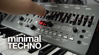 Minimal Techno Jam on Roland SH-01A TR8s