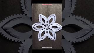 Paper Snowflake Hack Everyone's Making #shorts #crafts #trending