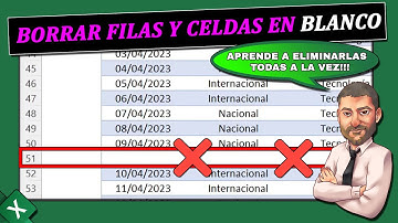⭐️Cómo ELIMINAR celdas VACÍAS en Excel 🔴Trucos Curso de Excel para Principiantes