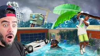Franklinin Evi Yok Oluyor Tsunami Geldi - Gta 5 Mods