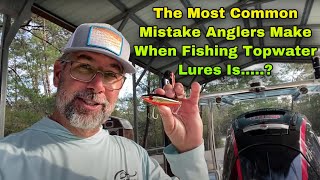 The Most Common Mistake Anglers Make When Fishing Topwater Lures Is....? - Flats Class