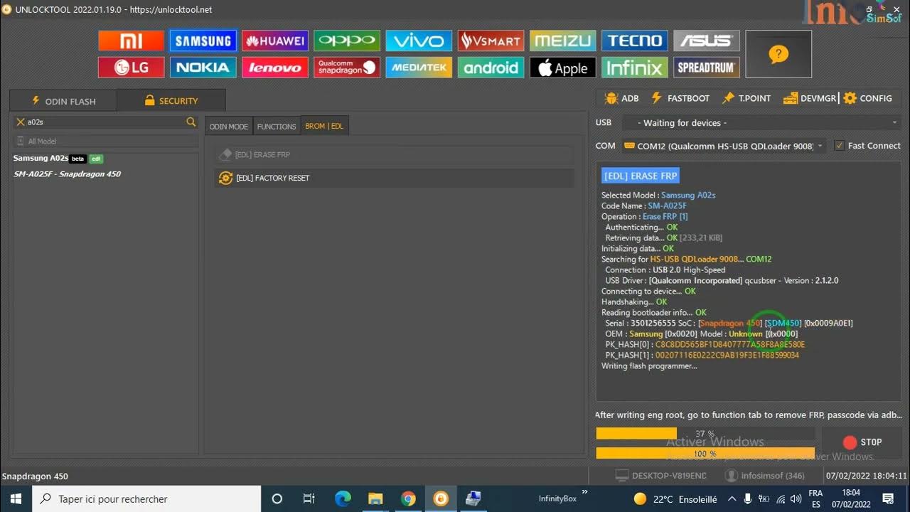 By Unlocktool A02s frp android 11 test point unlock tool 2022 1 19 1 YouTube