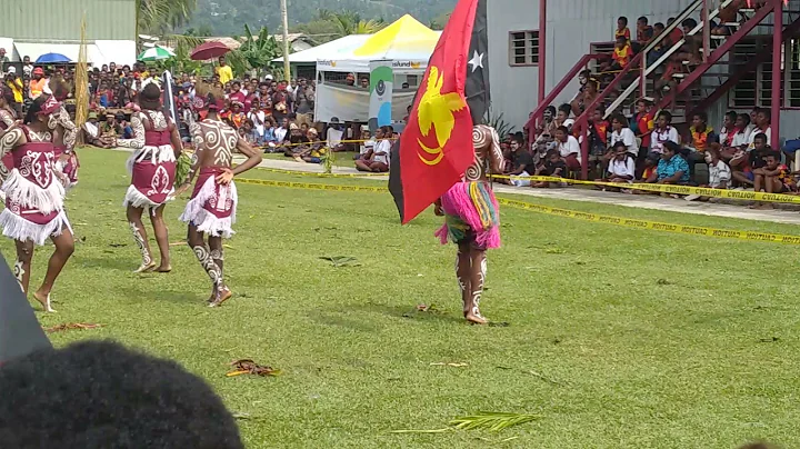 West Papuan Dancers at Bishop Leo Secondary school...