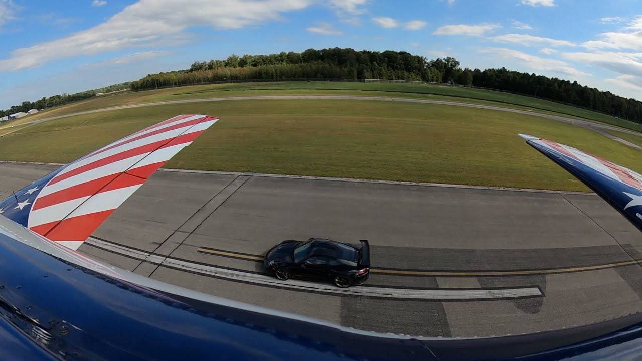 Airplane vs. Car Race - YouTube