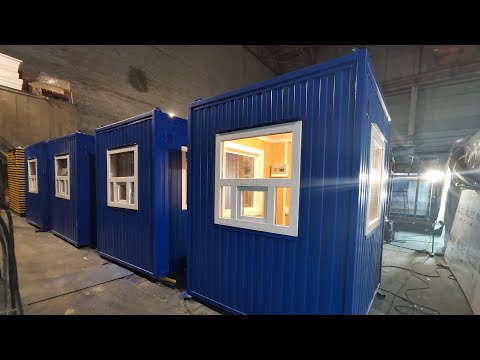Пост охраны профлист | Обзор стандартной модели будки охраны | Тёплый модуль КПП