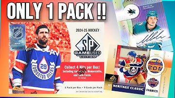 2024-25 Upper Deck SP Game Used Hockey Hobby Box Opening !!