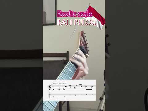 Exotic Scale - The Balinese Pelog Scale #guitar #musictheory