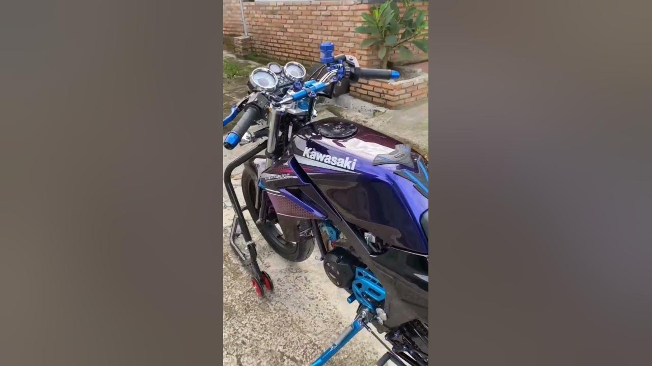 kawasaki ninja ss 150 warna ungu wow jarang ninja yang seperti ini#