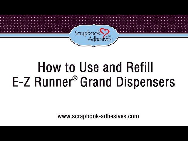Scrapbook Adhesives by 3L - EZ Runner Grand 150ft Adhesive Dispenser with  Refill