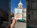 Urban sketch painting of Lisbon panteon #art #urbansketches #painting #watercolorpainting #lisbon