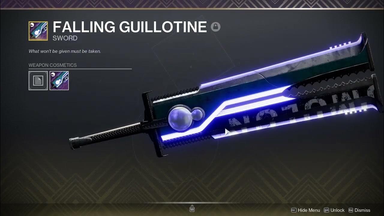 Destiny 2 Ornament Riptide Falling Guillotine YouTube