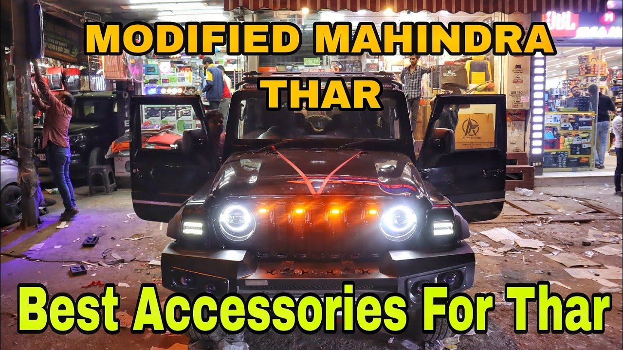 MAHINDRA THAR 2023 MODIFIED ALL NEW ACCESSORIES AC VENTS AMBIENT