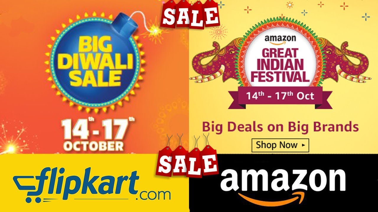 Flipkart Big Diwali Sale | Amazon Great Indian Diwali Festival | Flipkar and Amazon Diwali Sale 2017
